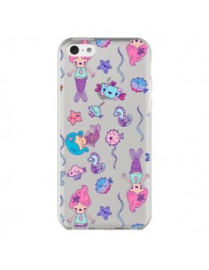 Coque Mermaid Petite Sirene Ocean Transparente pour iPhone 5C - Claudia Ramos