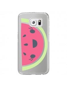 Coque Pasteque Watermelon Fruit Transparente pour Samsung Galaxy S6 Edge - Claudia Ramos