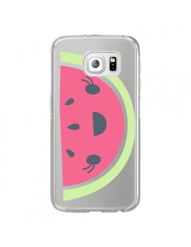 Coque Pasteque Watermelon Fruit Transparente pour Samsung Galaxy S6 Edge - Claudia Ramos