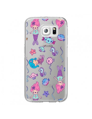 Coque Mermaid Petite Sirene Ocean Transparente pour Samsung Galaxy S6 Edge - Claudia Ramos