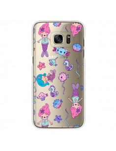 Coque Mermaid Petite Sirene Ocean Transparente pour Samsung Galaxy S7 Edge - Claudia Ramos