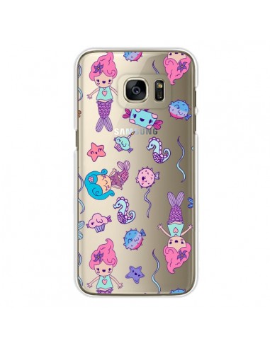 Coque Mermaid Petite Sirene Ocean Transparente pour Samsung Galaxy S7 Edge - Claudia Ramos