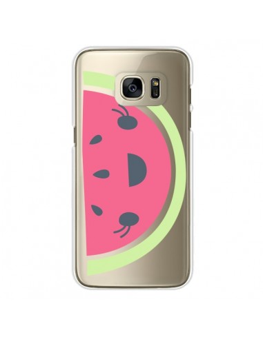 Coque Pasteque Watermelon Fruit Transparente pour Samsung Galaxy S7 Edge - Claudia Ramos