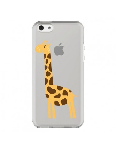 Coque iPhone 5C Girafe Giraffe Animal Savane Transparente - Petit Griffin