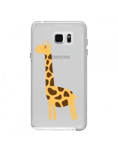 Coque Girafe Giraffe Animal Savane Transparente pour Samsung Galaxy Note 5 - Petit Griffin