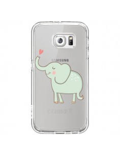 Coque Elephant Elefant Animal Coeur Love  Transparente...