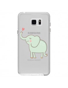Coque Elephant Elefant Animal Coeur Love  Transparente...