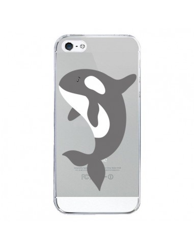 Coque iPhone 5/5S et SE Orque Orca Ocean Transparente - Petit Griffin