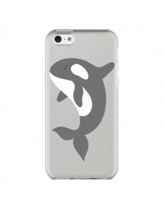 Coque iPhone 5C Orque Orca Ocean Transparente - Petit...