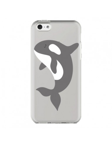 Coque iPhone 5C Orque Orca Ocean Transparente - Petit Griffin