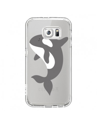 Coque Orque Orca Ocean Transparente pour Samsung Galaxy S6 - Petit Griffin