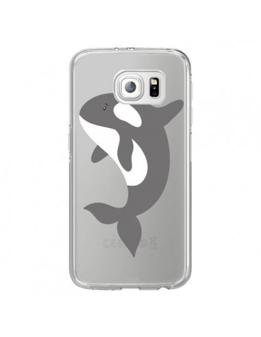 Coque Orque Orca Ocean Transparente pour Samsung Galaxy S6 Edge - Petit Griffin