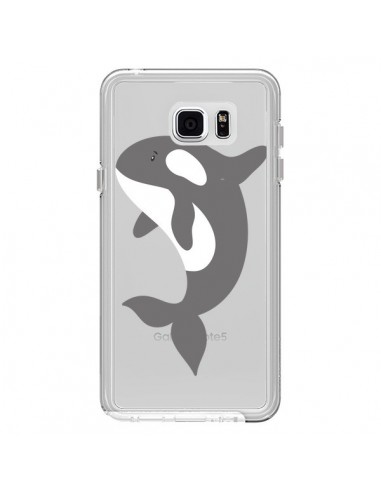 Coque Orque Orca Ocean Transparente pour Samsung Galaxy Note 5 - Petit Griffin