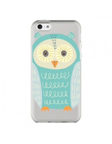 Coque iPhone 5C Hibou Owl Transparente - Petit Griffin
