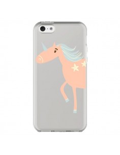 Coque iPhone 5C Licorne Unicorn Rose Transparente - Petit...