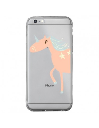 Coque iPhone 6 Plus et 6S Plus Licorne Unicorn Rose Transparente - Petit Griffin