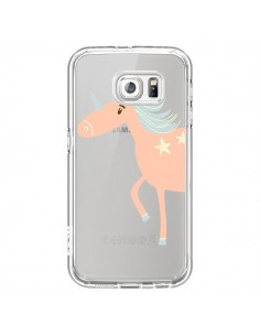Coque Licorne Unicorn Rose Transparente pour Samsung...