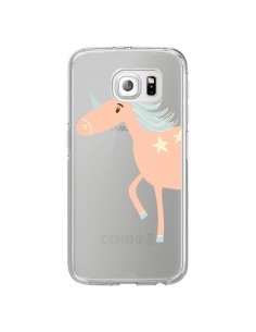 Coque Licorne Unicorn Rose Transparente pour Samsung...