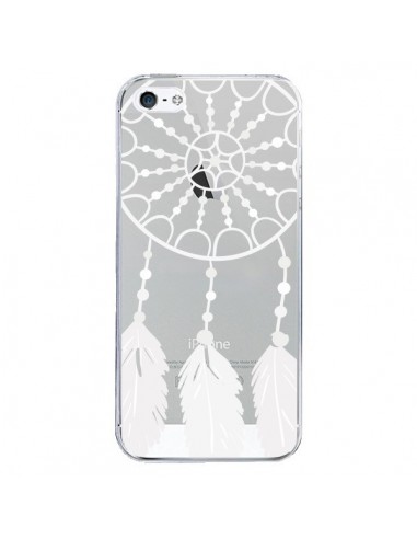 Coque iPhone 5/5S et SE Attrape Rêves Blanc Dreamcatcher Transparente - Petit Griffin