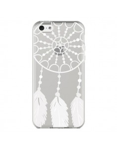 Coque iPhone 5C Attrape Rêves Blanc Dreamcatcher...