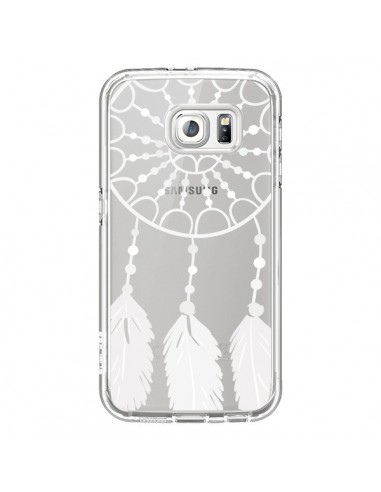 Coque Attrape Rêves Blanc Dreamcatcher Transparente pour Samsung Galaxy S6 - Petit Griffin