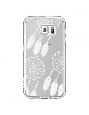 Coque Attrape Rêves Blanc Dreamcatcher Triple Transparente pour Samsung Galaxy S6 - Petit Griffin