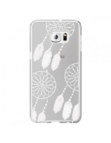 Coque Attrape Rêves Blanc Dreamcatcher Triple Transparente pour Samsung Galaxy S6 Edge Plus - Petit Griffin