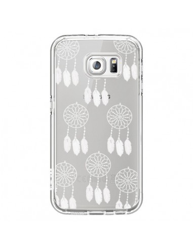 Coque Attrape Rêves Blanc Dreamcatcher Mini Transparente pour Samsung Galaxy S6 - Petit Griffin
