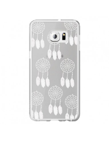 Coque Attrape Rêves Blanc Dreamcatcher Mini Transparente pour Samsung Galaxy S6 Edge Plus - Petit Griffin