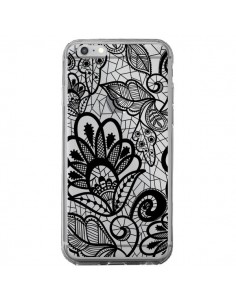 Coque iPhone 6 Plus et 6S Plus Lace Fleur Flower Noir...