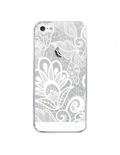 Coque iPhone 5/5S et SE Lace Fleur Flower Blanc...