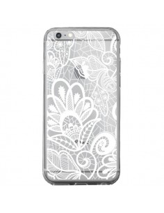 Coque iPhone 6 Plus et 6S Plus Lace Fleur Flower Blanc...
