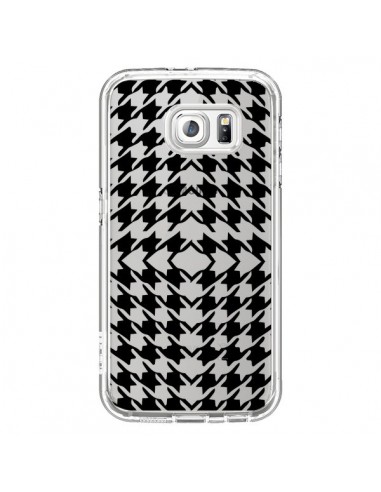 Coque Vichy Carre Noir Transparente pour Samsung Galaxy S6 - Petit Griffin