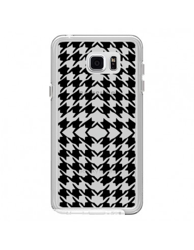 Coque Vichy Carre Noir Transparente pour Samsung Galaxy Note 5 - Petit Griffin