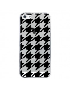 Coque iPhone 5/5S et SE Vichy Gros Carre noir...