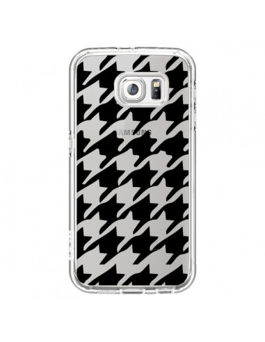 Coque Vichy Gros Carre noir Transparente pour Samsung Galaxy S6 - Petit Griffin