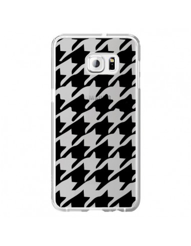 Coque Vichy Gros Carre noir Transparente pour Samsung Galaxy S6 Edge Plus - Petit Griffin