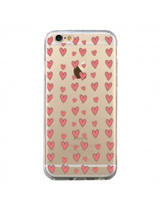 Coque iPhone 6 et 6S Coeurs Heart Love Amour Rouge...