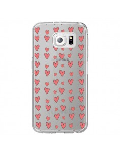 Coque Coeurs Heart Love Amour Rouge Transparente pour...