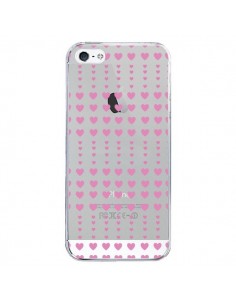 Coque iPhone 5/5S et SE Coeurs Heart Love Amour Rose...
