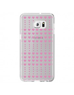 Coque Coeurs Heart Love Amour Rose Transparente pour...