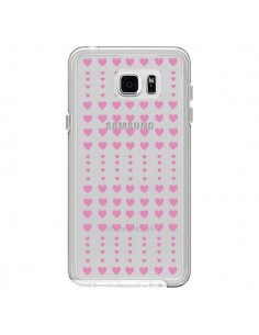 Coque Coeurs Heart Love Amour Rose Transparente pour...