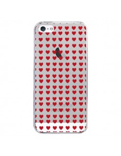 Coque iPhone 5/5S et SE Coeurs Heart Love Amour Red...