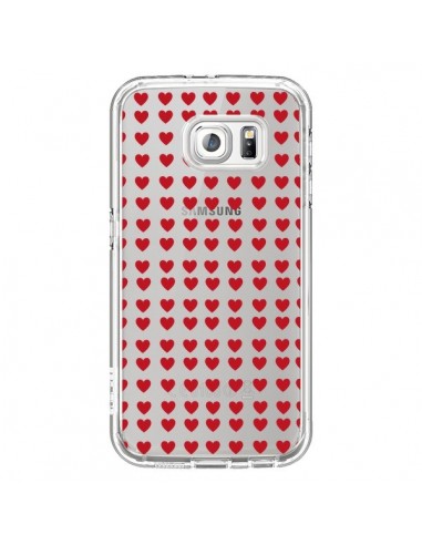 Coque Coeurs Heart Love Amour Red Transparente...
