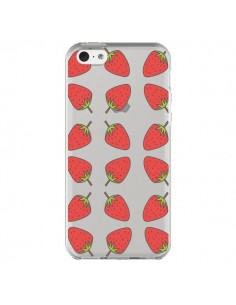 Coque iPhone 5C Fraise Fruit Strawberry Transparente -...
