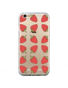 Coque iPhone 6 et 6S Fraise Fruit Strawberry Transparente...
