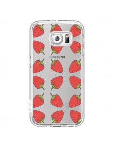 Coque Fraise Fruit Strawberry Transparente pour Samsung...