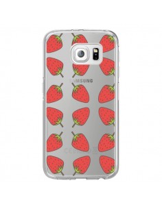 Coque Fraise Fruit Strawberry Transparente pour Samsung...