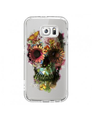 Coque Skull Flower Tête de Mort Transparente pour Samsung Galaxy S6 - Ali Gulec
