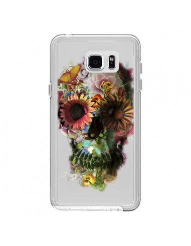 Coque Skull Flower Tête de Mort Transparente pour Samsung Galaxy Note 5 - Ali Gulec